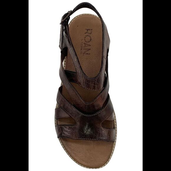 Roan By Bed Stu Centrist Gladiator Leather Sandal Black Rust - Medium - Picture 2 of 3